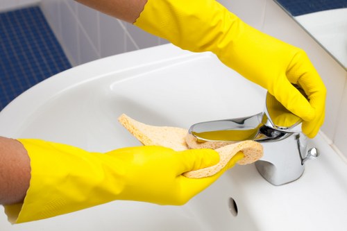 Professional mattress cleaning process in a Harringay home